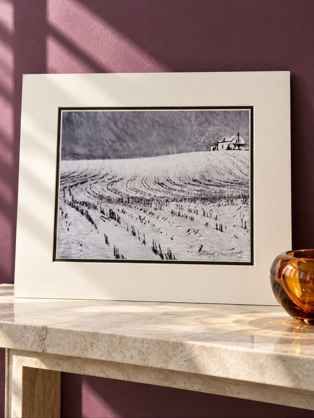 Nick Vail 2006 Signed Nova Scotia Winter Landscape Art Photograph 8x10